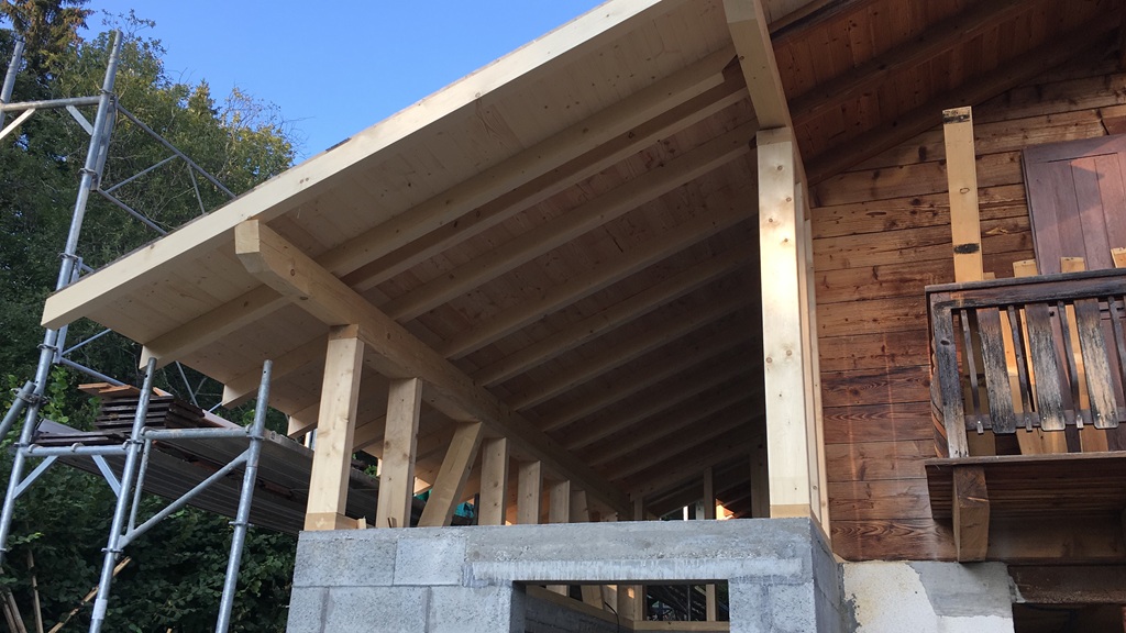 Extension ossature bois Sevrier
