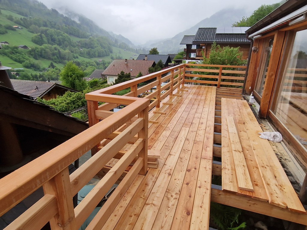 Garde-corps bois Cran-Gevrier