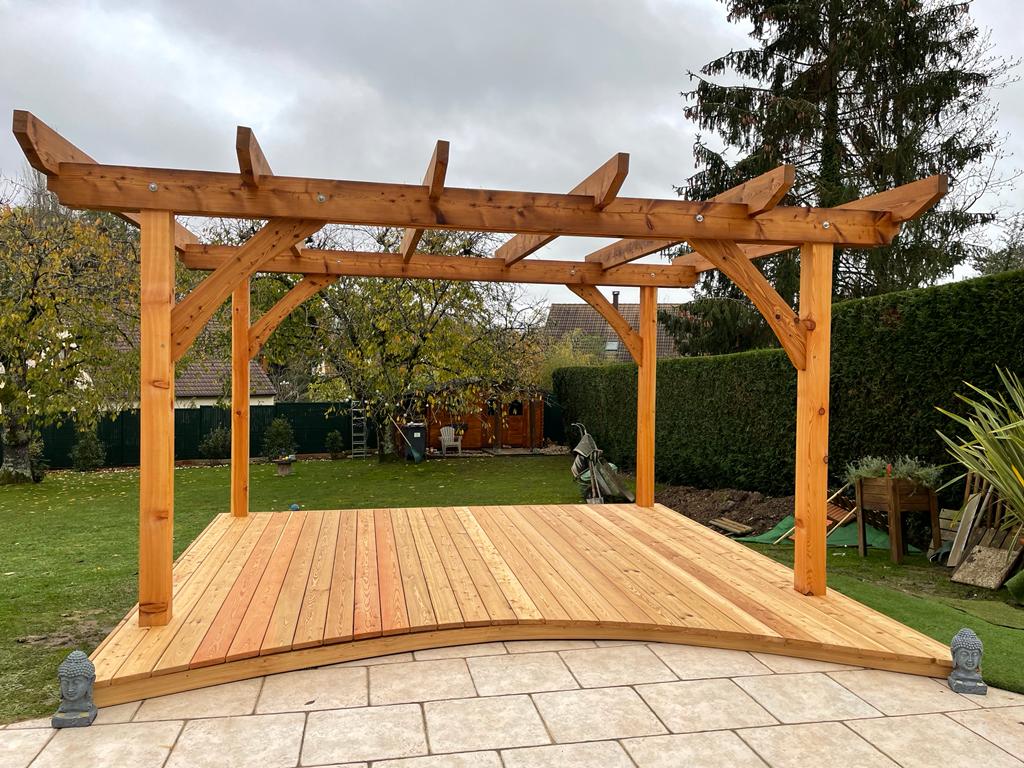 Pergola bois sur mesure Annecy